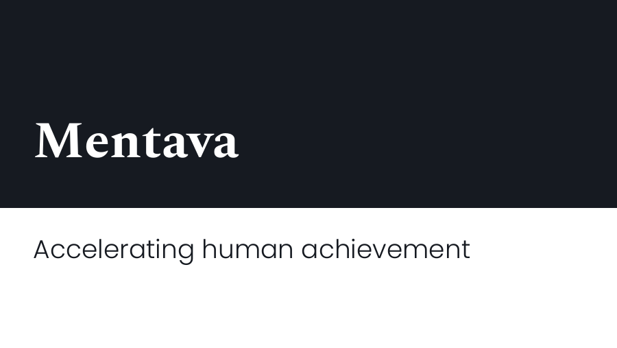 Cover of the Mentava seed deck: Accelerating human achievement