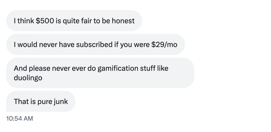 A parent says $500 is fair and values the focus on learning.